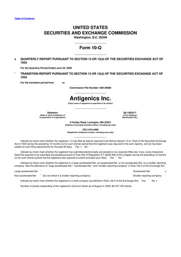 Thumbnail Agenus
 10-Q Quarterly Report FY 