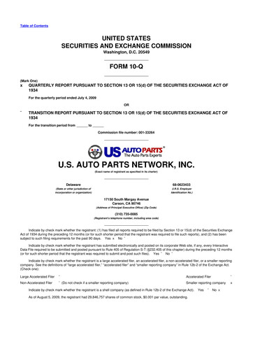 Thumbnail CarParts.com
 10-Q Quarterly Report FY 