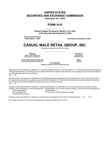 Vorschaubild Destination XL 10-Q Quartalsbericht  