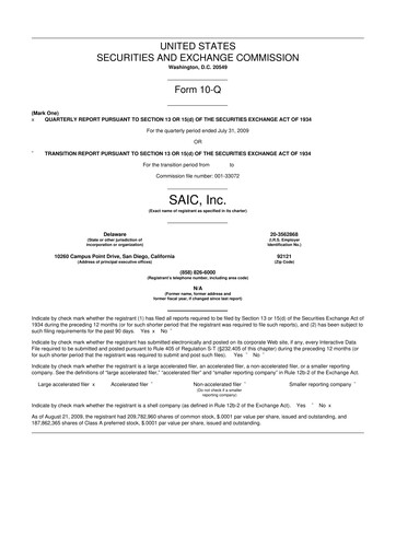 Thumbnail Leidos 10-Q Quarterly Report FY 