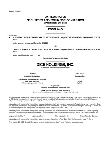 Thumbnail DHI Group 10-Q Quarterly Report FY 