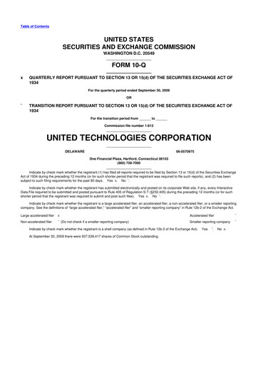 Thumbnail RTX 10-Q Quarterly Report FY 