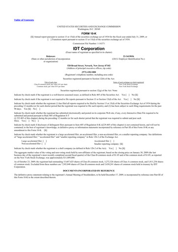 Thumbnail IDT Corporation
 10-K Annual Report 