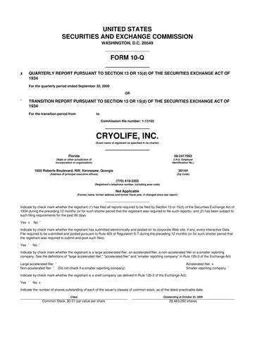 Thumbnail Artivion 10-Q Quarterly Report FY 