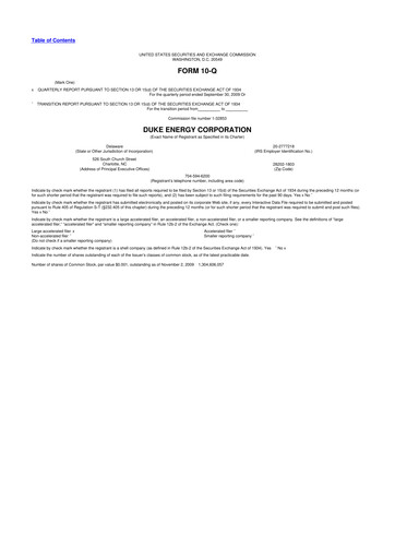 Vorschaubild Duke Energy 10-Q Quartalsbericht  