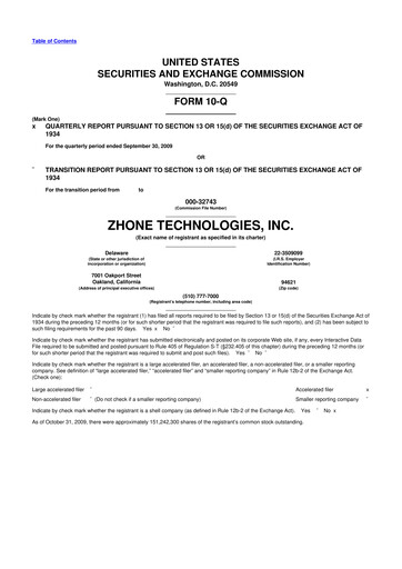 Miniature DZS Inc 10-Q Rapport trimestriel  