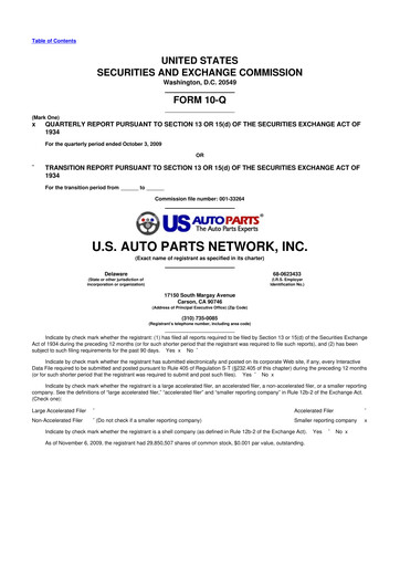 Thumbnail CarParts.com
 10-Q Quarterly Report FY 