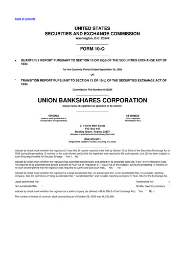 Vorschaubild Atlantic Union Bankshares 10-Q Quartalsbericht  