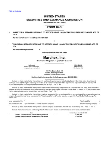 Vorschaubild Marchex 10-Q Quartalsbericht  