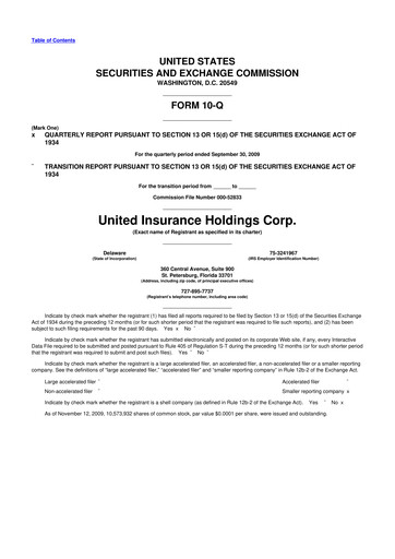 Vorschaubild American Coastal Insurance Corporation 10-Q Quartalsbericht  