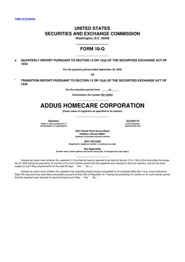 Vorschaubild 
Addus HomeCare 10-Q Quartalsbericht  