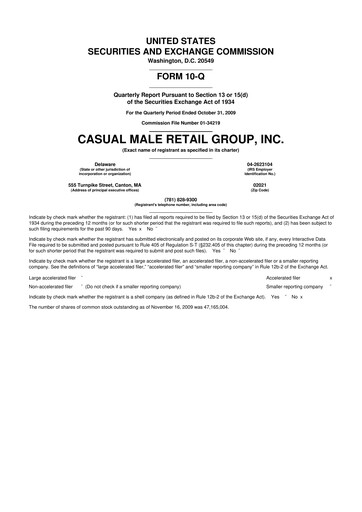 Vorschaubild Destination XL 10-Q Quartalsbericht  