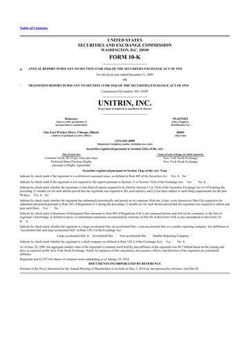 Vorschaubild Kemper 10-K Jahresbericht 