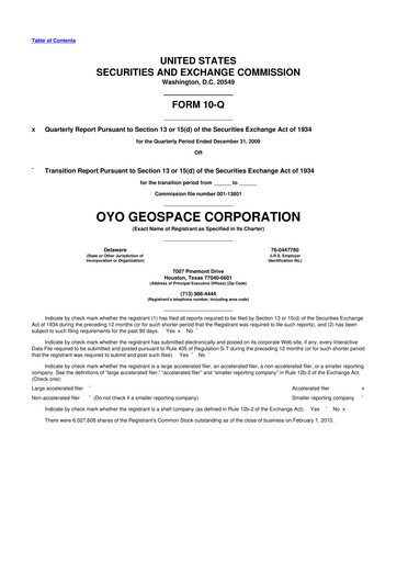 Thumbnail Geospace Technologies
 10-Q Quarterly Report FY 