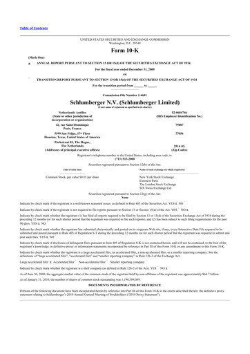 Thumbnail SLB (Schlumberger) 10-K Annual Report 