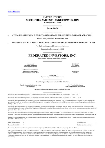 Thumbnail Federated Hermes
 10-K Annual Report 