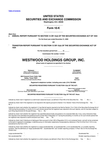 Thumbnail Westwood Holdings Group 10-K Annual Report 