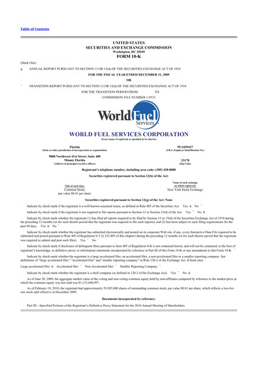 Thumbnail World Kinect 10-K Annual Report 