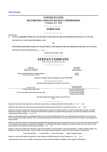 Thumbnail Stepan Company
 10-K Annual Report 