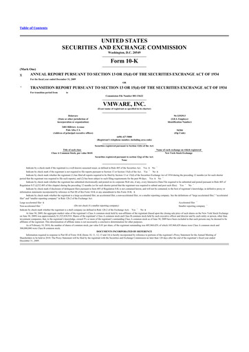 Thumbnail Vmware 10-K Annual Report 