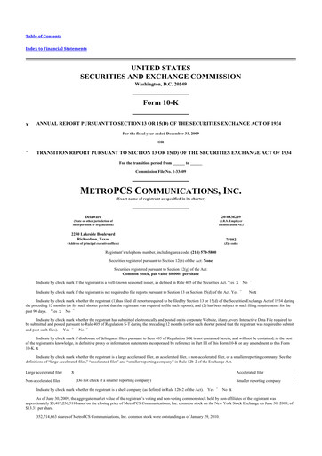 Vorschaubild T-Mobile US 10-K Jahresbericht 