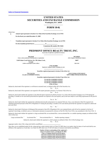 Thumbnail Piedmont Realty Trust 10-K Annual Report 