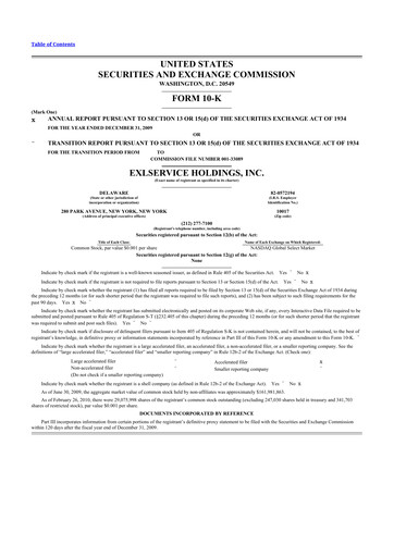 Thumbnail EXL Service
 10-K Annual Report 