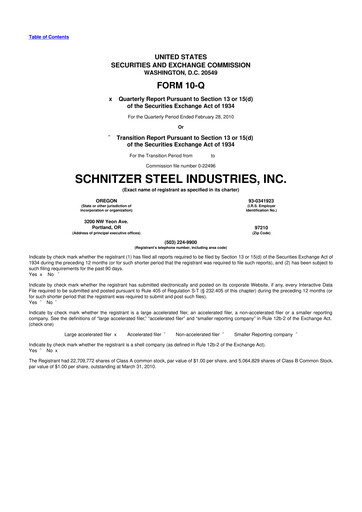Thumbnail Radius Recycling 10-Q Quarterly Report FY 