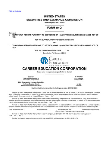 Thumbnail Perdoceo Education 10-Q Quarterly Report FY2010 