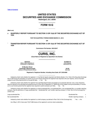 Thumbnail Curis 10-Q Quarterly Report FY 