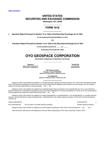 Thumbnail Geospace Technologies
 10-Q Quarterly Report FY 
