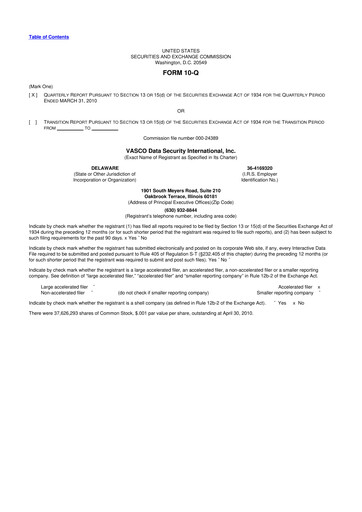 Vorschaubild OneSpan 10-Q Quartalsbericht  