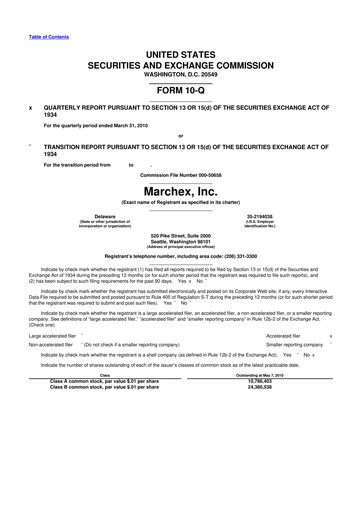 Vorschaubild Marchex 10-Q Quartalsbericht  