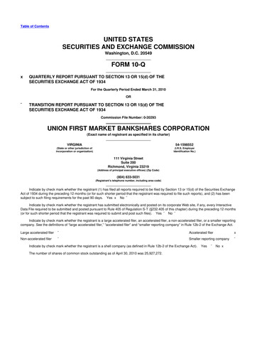 Vorschaubild Atlantic Union Bankshares 10-Q Quartalsbericht  