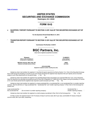 Thumbnail BGC Group
 10-Q Quarterly Report FY 