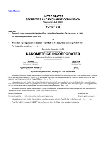 Thumbnail Onto Innovation 10-Q Quarterly Report FY 