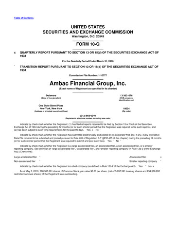 Thumbnail Octave Specialty Group 10-Q Quarterly Report FY 