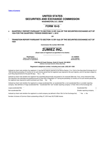 Thumbnail Zumiez 10-Q Quarterly Report FY 