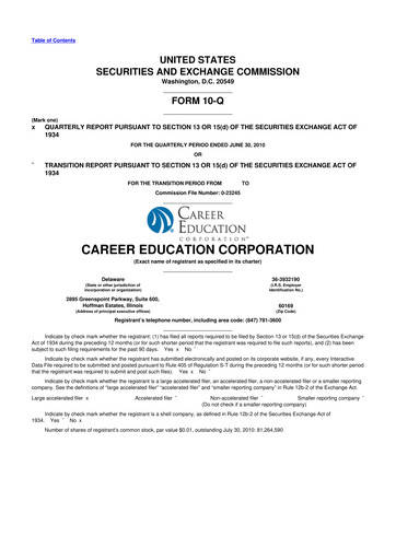 Thumbnail Perdoceo Education 10-Q Quarterly Report FY2010 