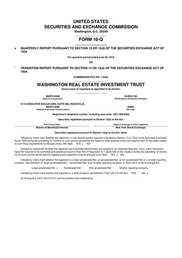 Thumbnail Elme Communities 10-Q Quarterly Report FY2010 