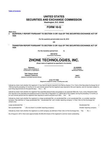 Miniature DZS Inc 10-Q Rapport trimestriel  