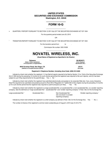 Vorschaubild Inseego 10-Q Quartalsbericht  