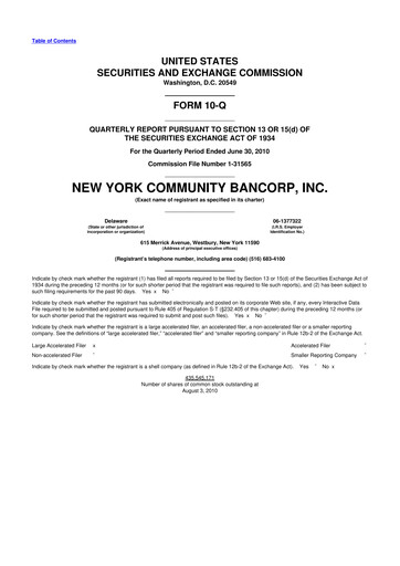 Thumbnail Flagstar Bank 10-Q Quarterly Report FY2010 