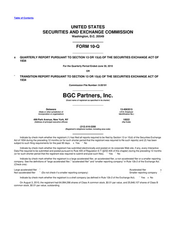 Thumbnail BGC Group
 10-Q Quarterly Report FY 