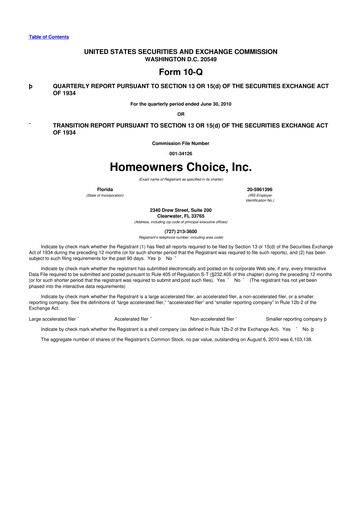 Thumbnail HCI Group
 10-Q Quarterly Report FY 