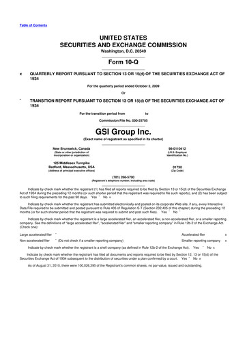 Miniature Novanta 10-Q Rapport trimestriel  