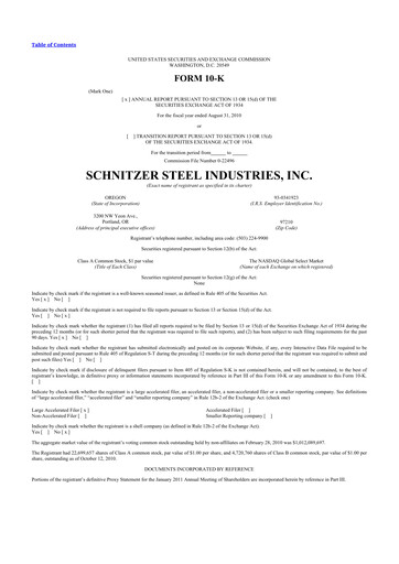 Vorschaubild Radius Recycling 10-K Jahresbericht 