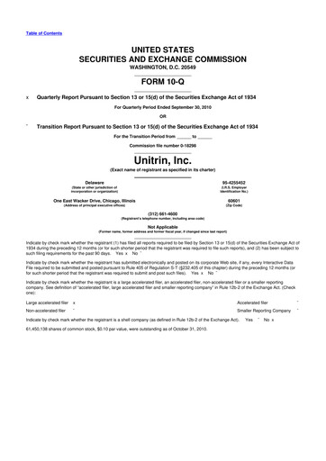 Vorschaubild Kemper 10-Q Quartalsbericht 2010 