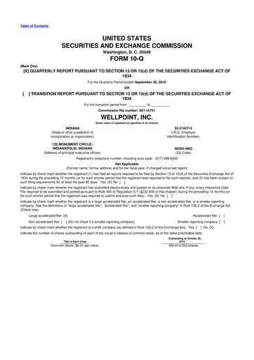 Thumbnail Elevance Health 10-Q Quarterly Report FY2010 