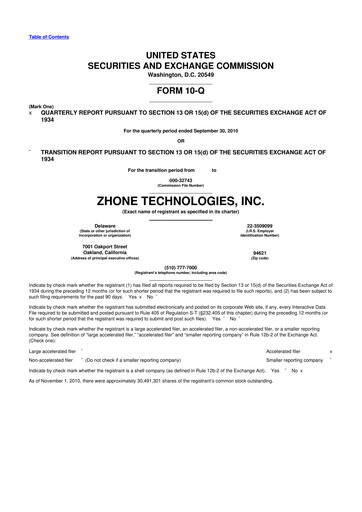 Miniature DZS Inc 10-Q Rapport trimestriel  